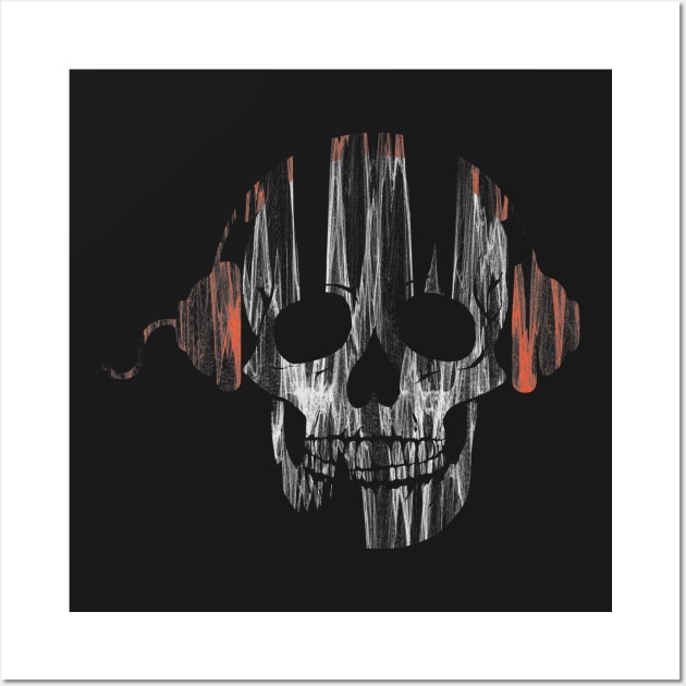 Skull DJ Wall Art by Wwonka